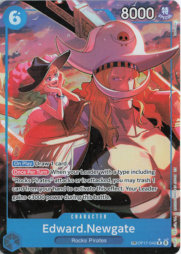 Edward.Newgate (040) (TR) TR The World's Strongest Warriors OP17-040 NM