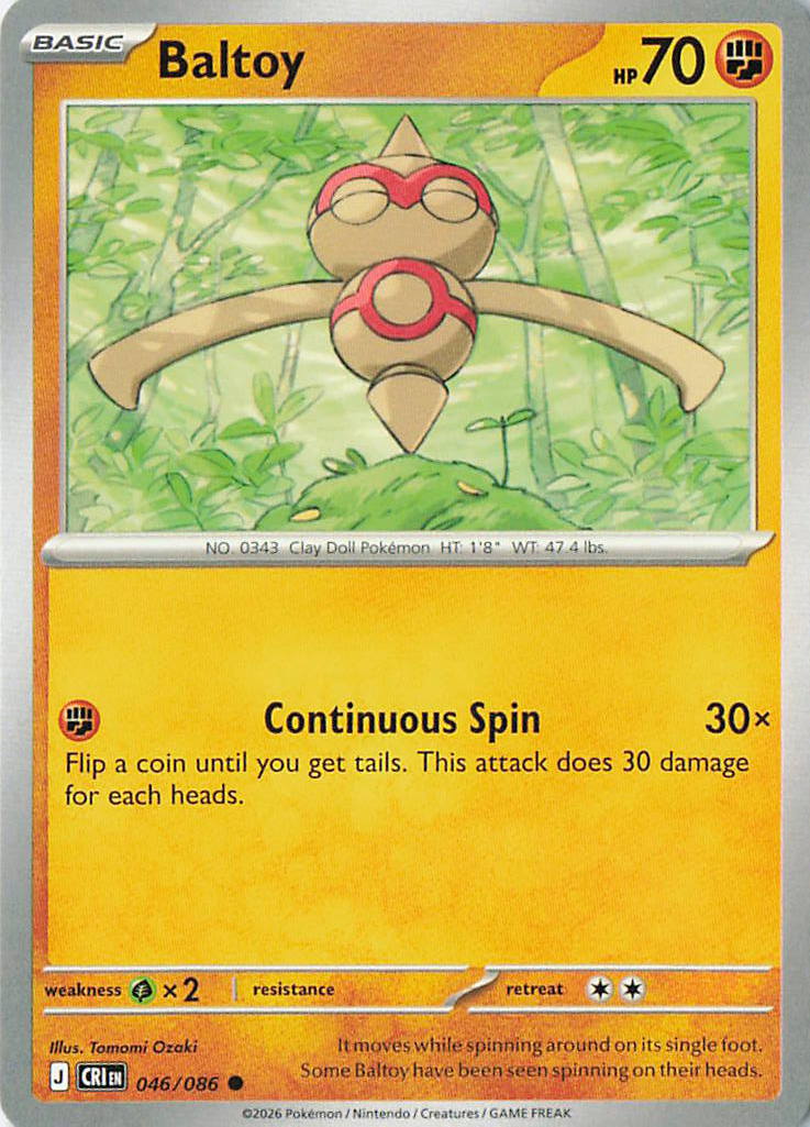 Baltoy Common ME04: Chaos Rising 046/086 NM
