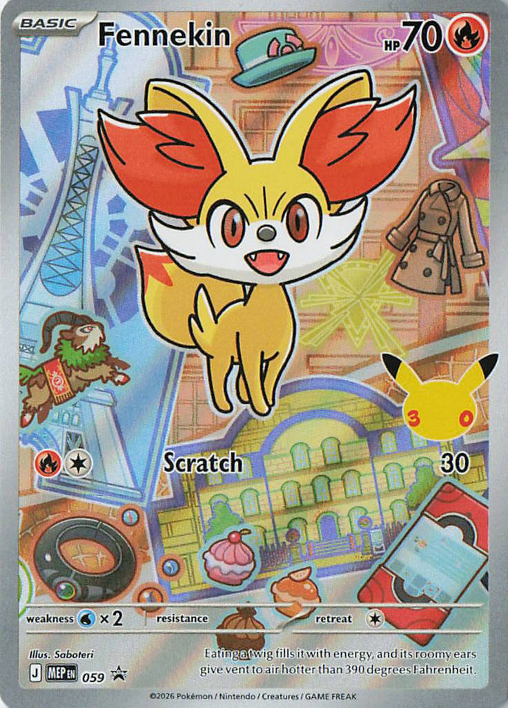 Fennekin Holo Promo ME: Mega Evolution Promo 059 NM