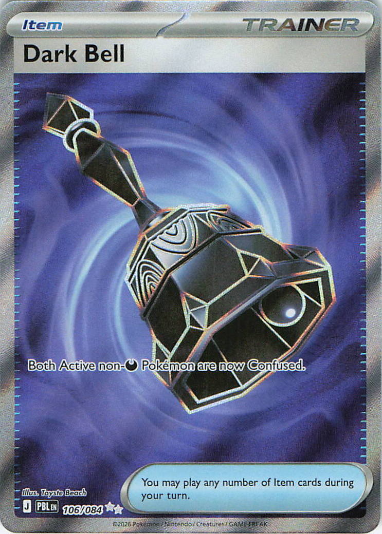 Dark Bell Holo Ultra Rare ME05: Pitch Black 106/084 NM
