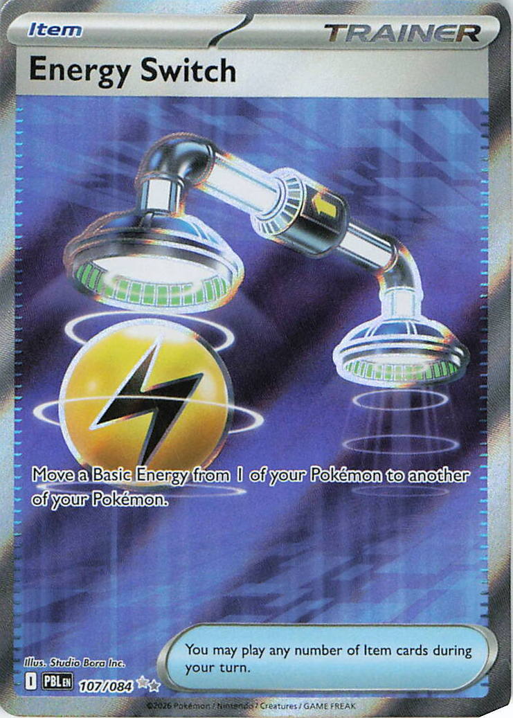 Energy Switch Holo Ultra Rare ME05: Pitch Black 107/084 NM