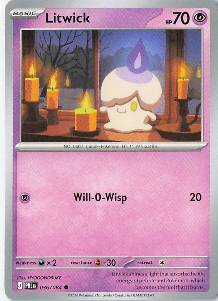 Litwick Common ME05: Pitch Black 036/084 NM